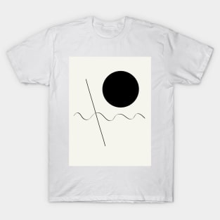 Abstract Black and White 03 T-Shirt